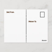 Niedliches lustiges Siegel Just Sprichwort Hallo u Postkarte (Rückseite)