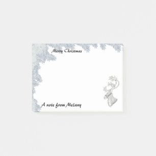 Niedliches lustiges trendiges Holiday Rentier Mono Post-it Klebezettel