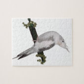 Niedliches Lutino Cockatiel Bird Ivy Pere Tier Puzzle (Horizontal)