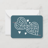 Niedliches Mac-ausgeprägtes Mac & Cheese-Klassenzi Mitteilungskarte (Rückseite)