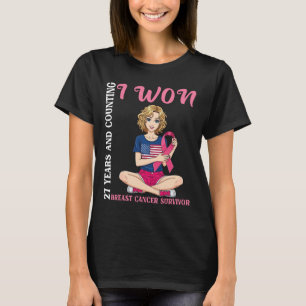 Niedliches Mädchen 27 Jahre und zählen ich gewann T-Shirt
