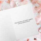 Niedliches Mädchen am Strand, Sommer, Ozean, Gebur Karte