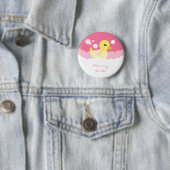 Niedliches Mädchen-Ducky Baby-Gummidusche Button (Beispiel)
