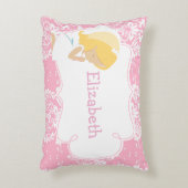 Niedliches Mädchen Gebet und Gedicht Dekokissen (Vorderseite(Vertikal))