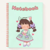 Niedliches Mädchen 🌸 Geschenk für Ihre Tochter ✨  Notizblock (Vorderseite)