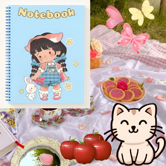 Niedliches Mädchen 🌸 Geschenk für Ihre Tochter ✨  Notizblock