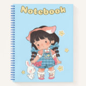 Niedliches Mädchen 🌸 Geschenk für Ihre Tochter ✨  Notizblock (Vorderseite)