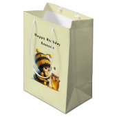 Niedliches Mädchen in Bee Costume mit Honey Geburt Mittlere Geschenktüte (Vorderseite Schrägansicht)