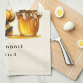 Niedliches Mädchen in BienenKostüm mit Honig Geschirrtuch (Viertel Falte)