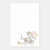 Niedliches Mädchen in Paris Post-it Klebezettel (Vorderseite)