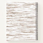 Niedliches Mädchen in rotem Kleid mit Tulpen Notizblock (Rückseite)