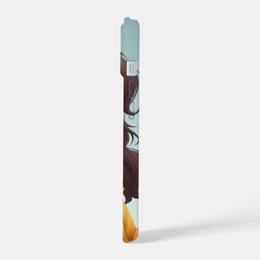 niedliches Mädchen iPhone 15 Hülle (Linke Seite)