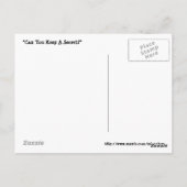 Niedliches Mädchen - Kannst du ein Geheimnis Behal Postkarte (Rückseite)