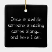 niedliches Mädchen Keramikornament (Rückseite)