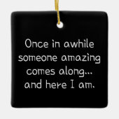 niedliches Mädchen Keramikornament (Vorderseite)