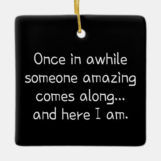 niedliches Mädchen Keramikornament (Vorderseite)