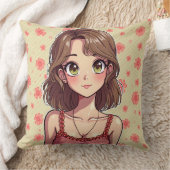 niedliches Mädchen Kissen (Decke)