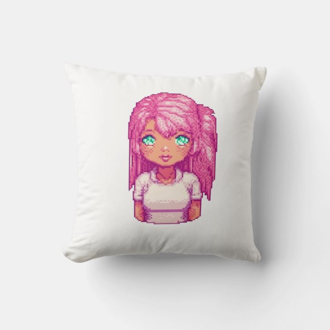 Niedliches Mädchen Kissen (Vorderseite)