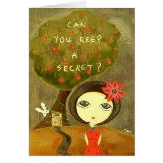 Niedliches Mädchen - können Sie ein Geheimnis