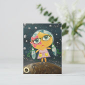 Niedliches Mädchen - Mädchen aus dem Meer Postkarte (Stehend Vorderseite)