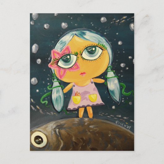 Niedliches Mädchen - Mädchen aus dem Meer Postkarte (Vorderseite)