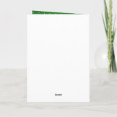 Niedliches Mädchen mit Green Frog Hoody Zeichnend  Karte (Rückseite)