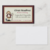 Niedliches Mädchen mit Visitenkarte (Vorne/Hinten)