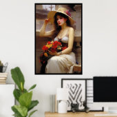 Niedliches Mädchen Poster (Heimbüro)