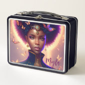 Niedliches Mädchen Rainbow Steampunk Kinder Metall Brotdose (Vorderseite)