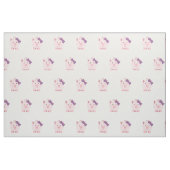 Niedliches Mädchen-Schwein Stoff (Fat Quarter (45,7 x 55,9 cm))