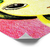 Niedliches Mädchen - sie baut einen Baum an Poster (Ecke)