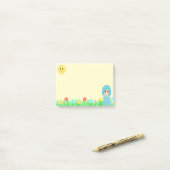 Niedliches Mädchen, Sonne, Blume und Gras Post-it Klebezettel (Auf Schreibtisch)