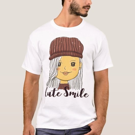 Niedliches Mädchen T-Shirt (Vorderseite)