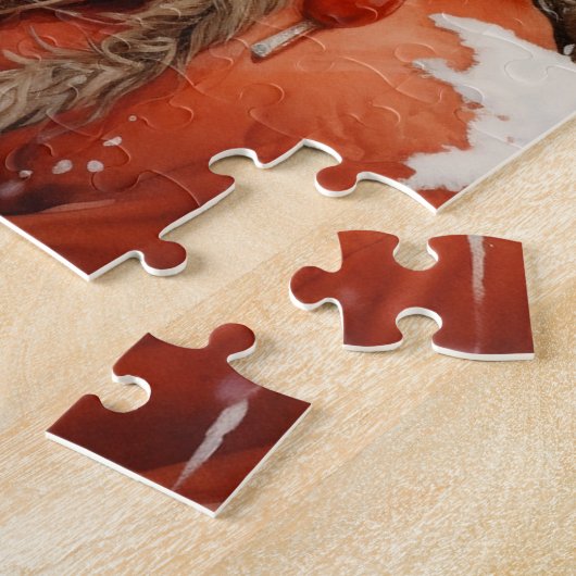 NIEDLICHES MÄDCHEN UND KATZKUNST JIGSAW PUZZLE (Seite)