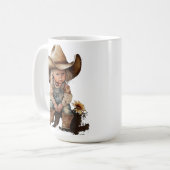 NIEDLICHES MÄDCHENMÄDCHEN KAFFEETASSE (Vorderseite Links)