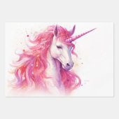 Niedliches magisches Einhorn Geschenkpapier Set (Vorderseite 2)