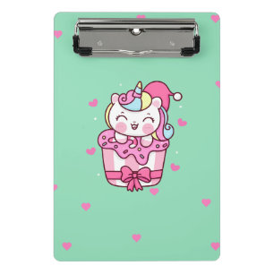 Niedliches magisches Einhorn Mini Klemmbrett