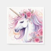 Niedliches magisches Einhorn Serviette (Vorderseite)