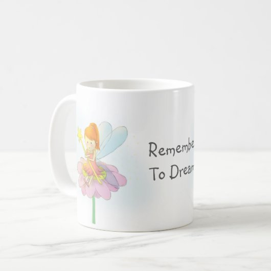 Niedliches magisches kleines feenhaftes Mädchen Kaffeetasse (Vorderseite Links)