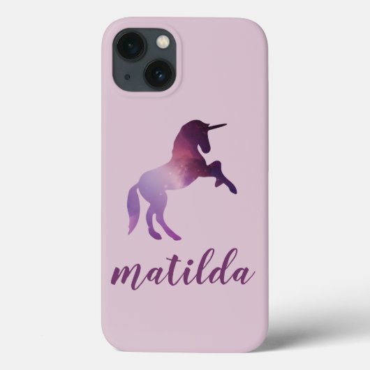 niedliches magisches lila Einhorn Case-Mate iPhone Hülle (Rückseite)