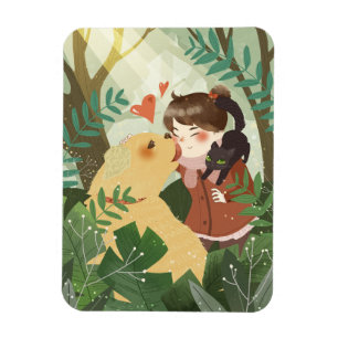 Niedliches Magnet der besten Freunde