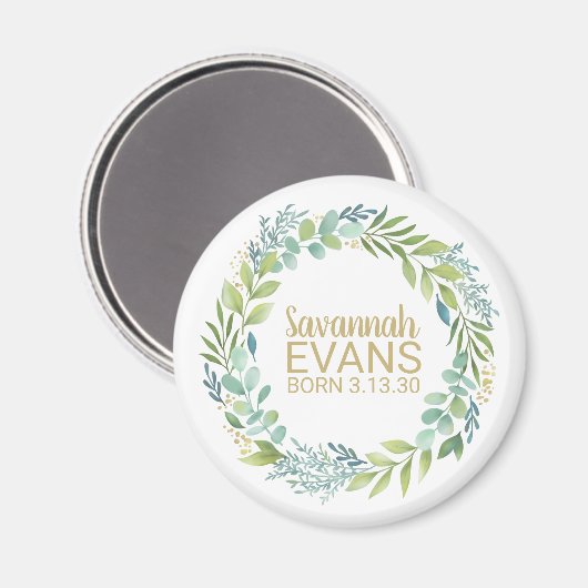 Niedliches Magnet für Neugeborene (Vorderseite/Rückseite)
