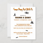 Niedliches Magnet Schwarz & Orange Halloween-Party (Vorderseite)