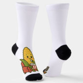 Niedliches Mais-Fernsehen mit Popcorn Socken (Gewinkelt)