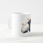 Niedliches Malayan Tapir zeichnend Kaffeetasse (Vorderseite Links)