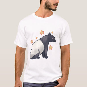 Niedliches Malayan Tapir zeichnend T-Shirt