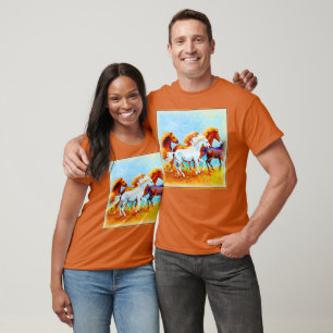 Niedliches Malen von Laufpferden. Jetzt kaufen T-Shirt
