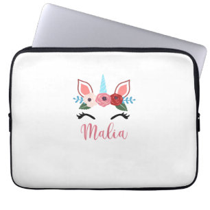 Niedliches Malia Magisches Blumenhorn für Mädchen  Laptopschutzhülle