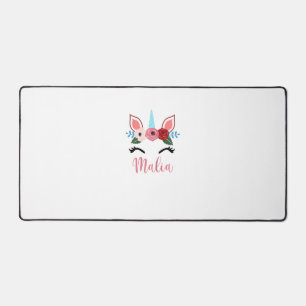 Niedliches Malia Magisches Blumenhorn für Mädchen  Schreibtischunterlage