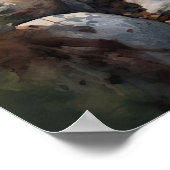 Niedliches maltesisches Dog Art Print Poster (Ecke)